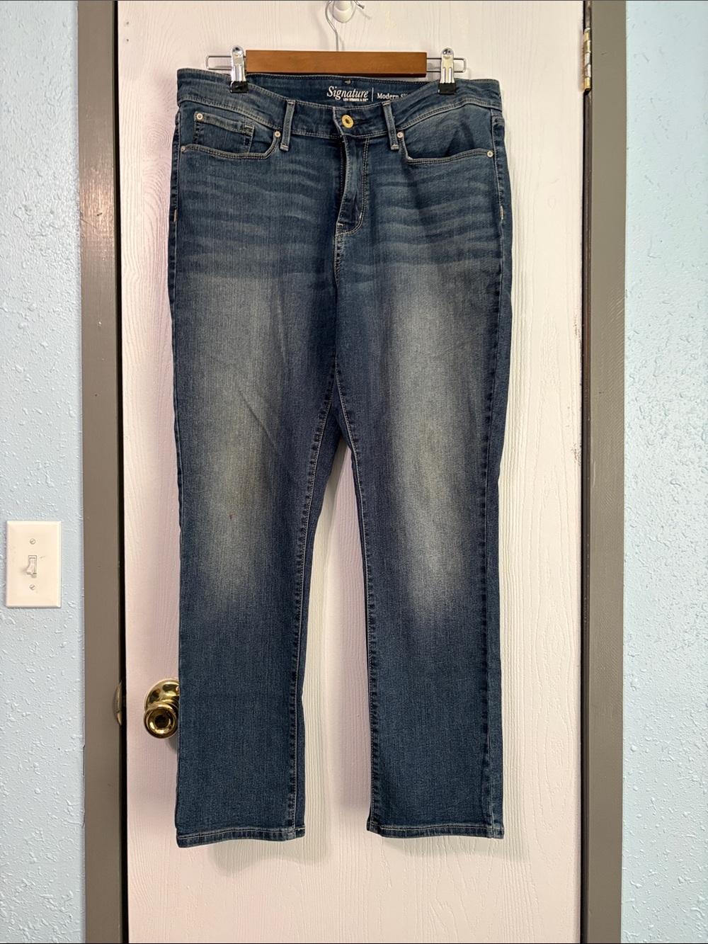 Signature Classic Straight Leg Jeans - Indigo Blue